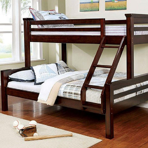 Item # A0023QB - Finish: Dark Walnut<br><br>Slat Kit Included<br><br>*Trundle or Trundle/Drawers Optional<br><br>Available in Twin/Twin, Twin/Full & Twin XL/Queen<br><br>Dimensions: 87 1/4”L X 64 1/8”W X 65”H